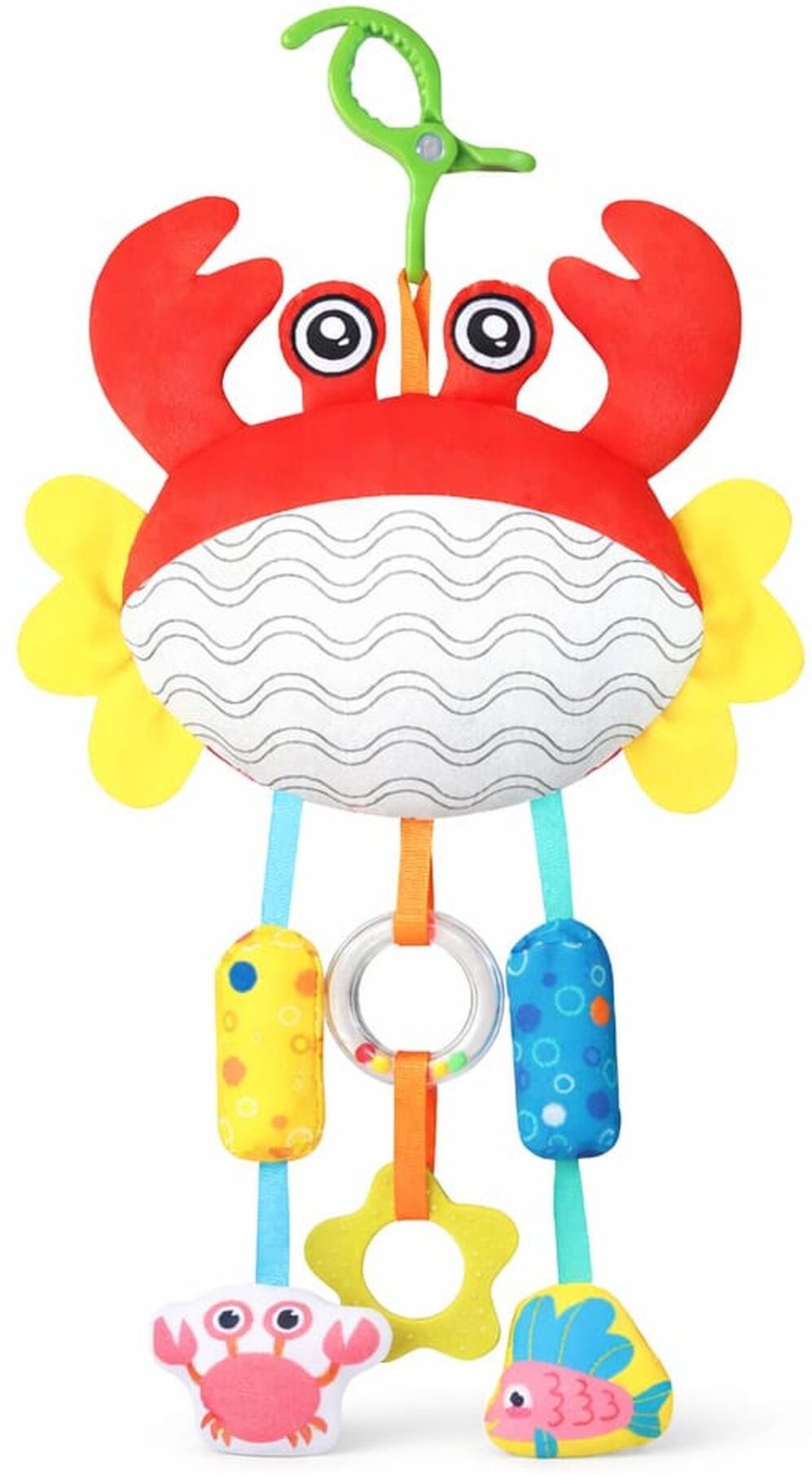 Baby Hanging Crab Plush Activity Toy with Teether and Rattle-image-30