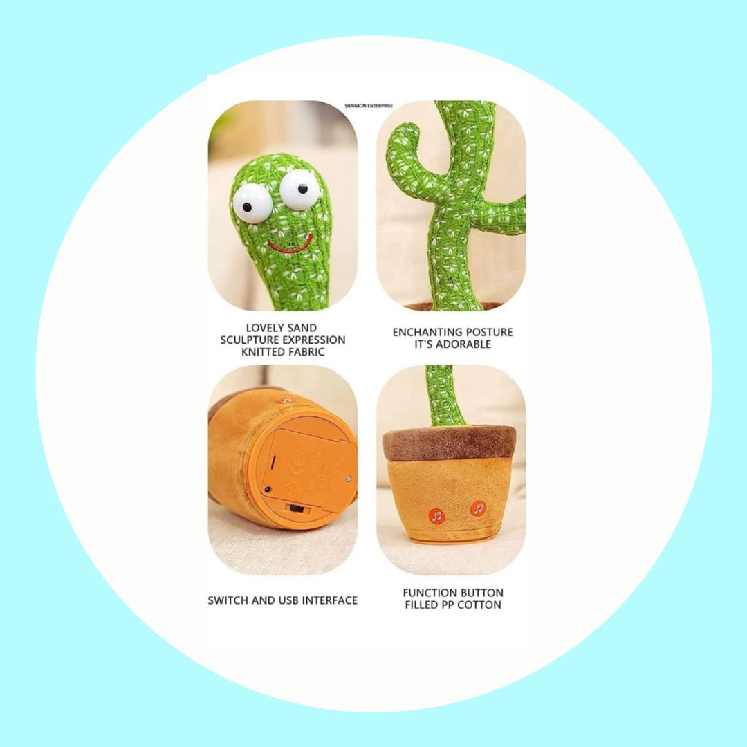 saleoff Dancing Talking Cactus Plush Toy, Wriggle, Singing, Repeats What You Say-347-picture-30