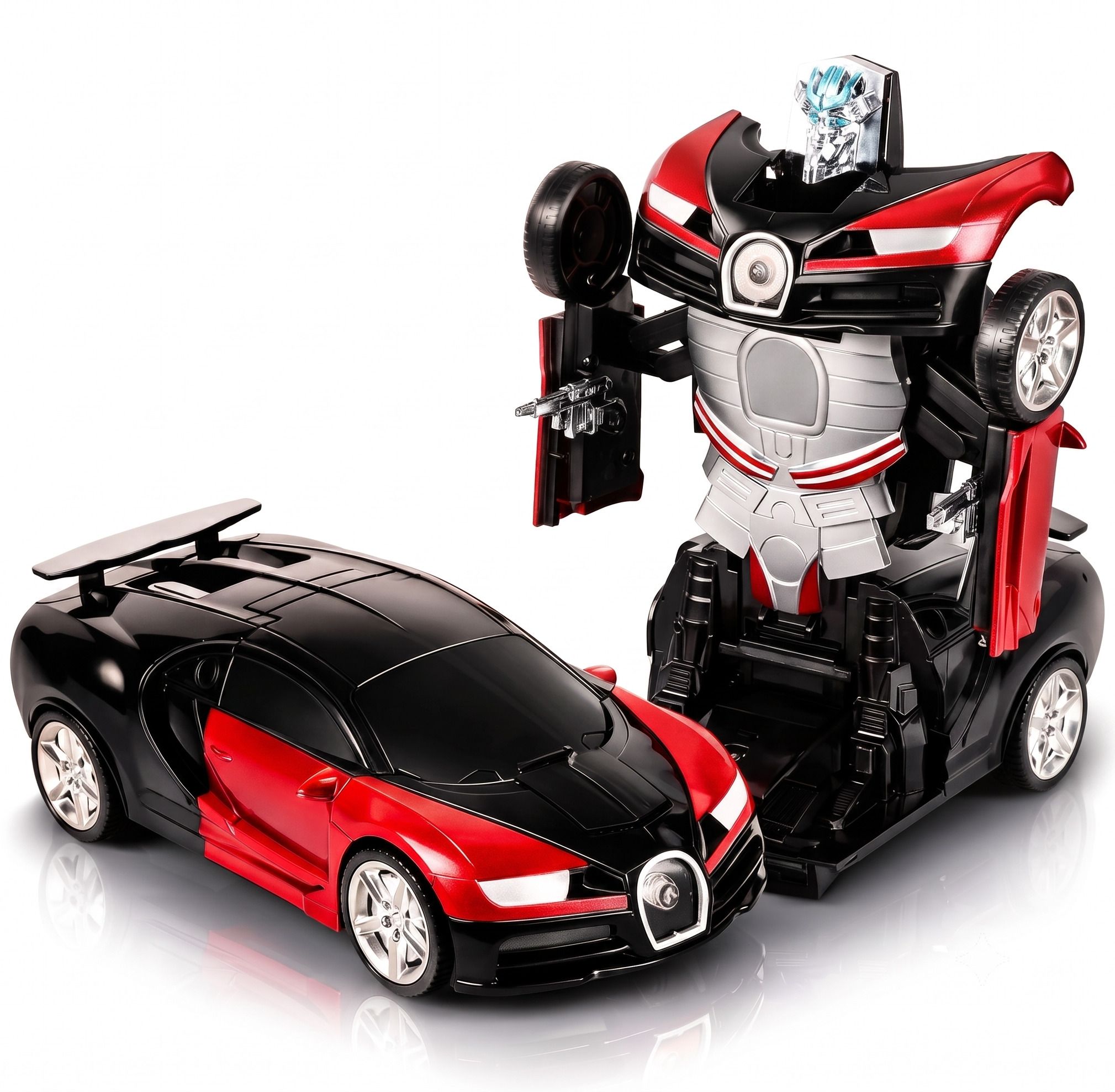 2 in 1 Automatic Deform Robot Car Toy with Music & Lights for Kids, Battery run-image-43