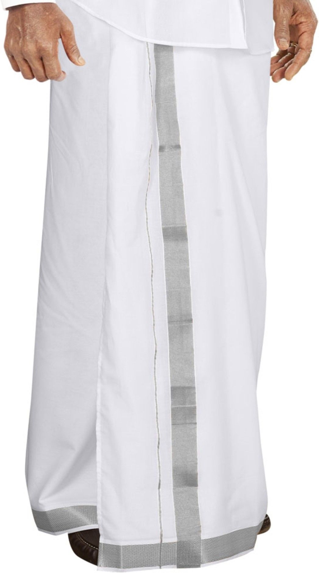 MCR TRENDY & TRADITIONAL COTTON MENS DHOTI SET Striped, Solid Men Dhoti-picture-28