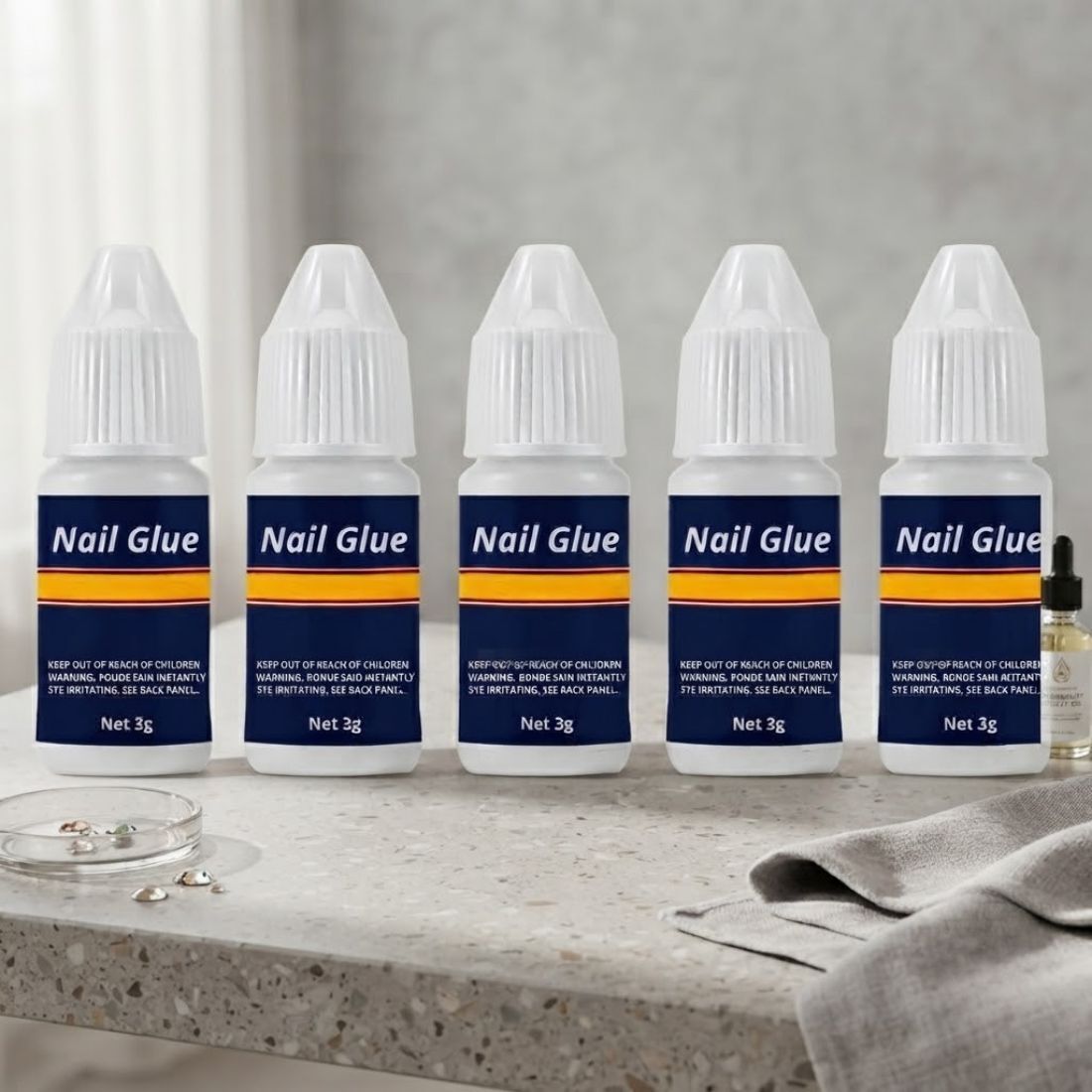 glowliv Nail Glue | Fast Setting | Press-On & Acrylic Nail Adhesive-picture-13