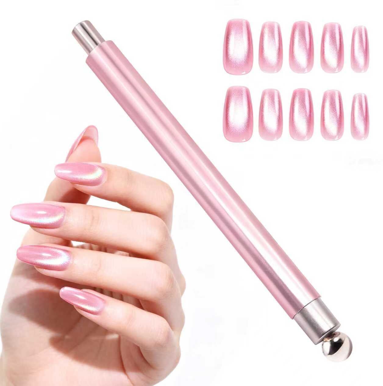 Magnet for Cat Eye Gel Polish, New Double-Head Cat Eye Magnetic Nail Art Tool