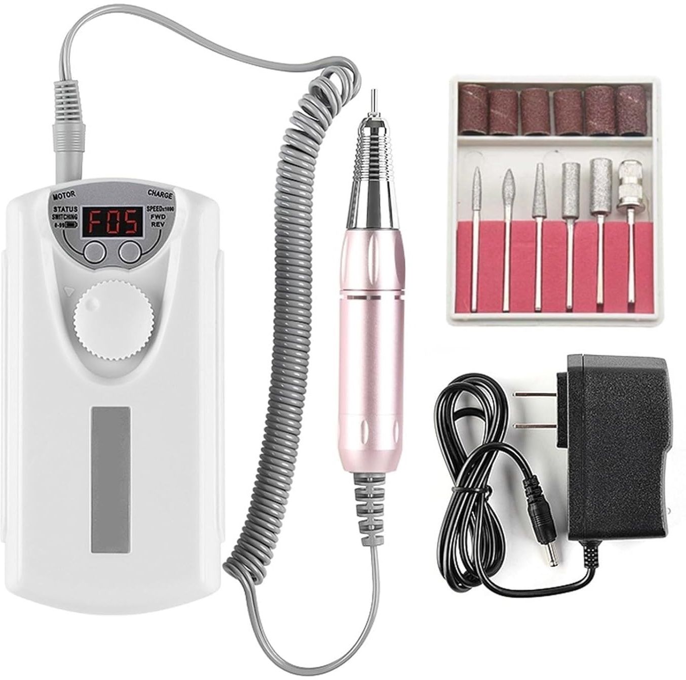 Portable Nail Drill Professional Rechargeable 35000 RPM Nail File Machine-image-38