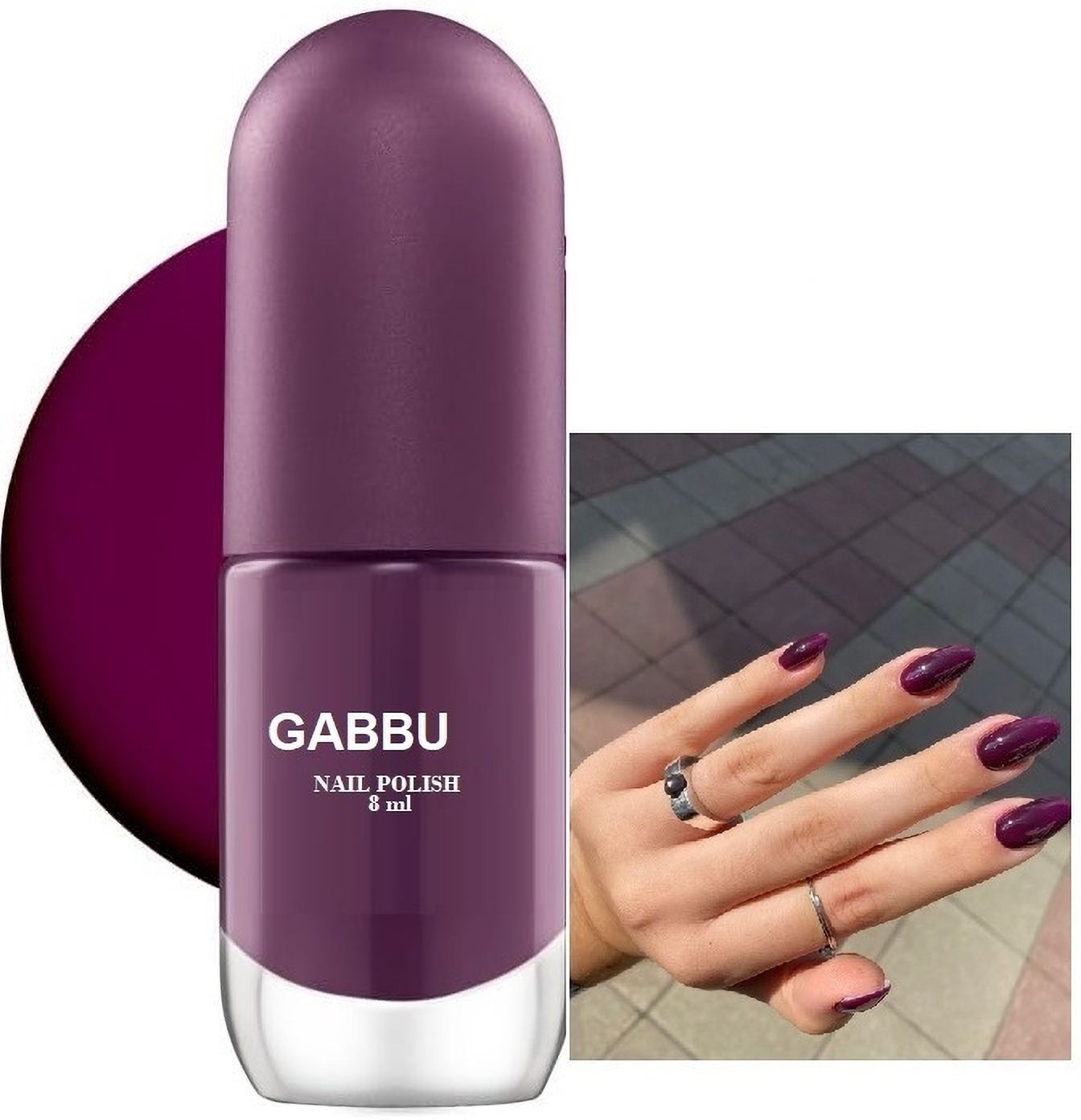gabbu Glossy Finish Nail Polish, Long Lasting & Vibrant Nail Paint-picture-9