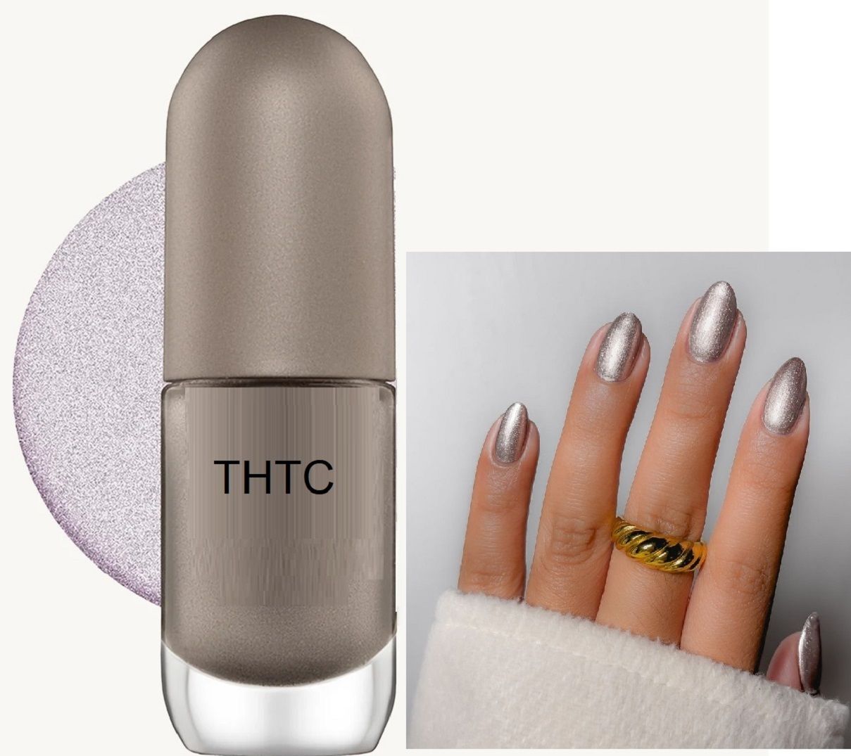 thtc Long-Lasting, Chip-Resistant-Nail Lacquer, Silver-picture-34