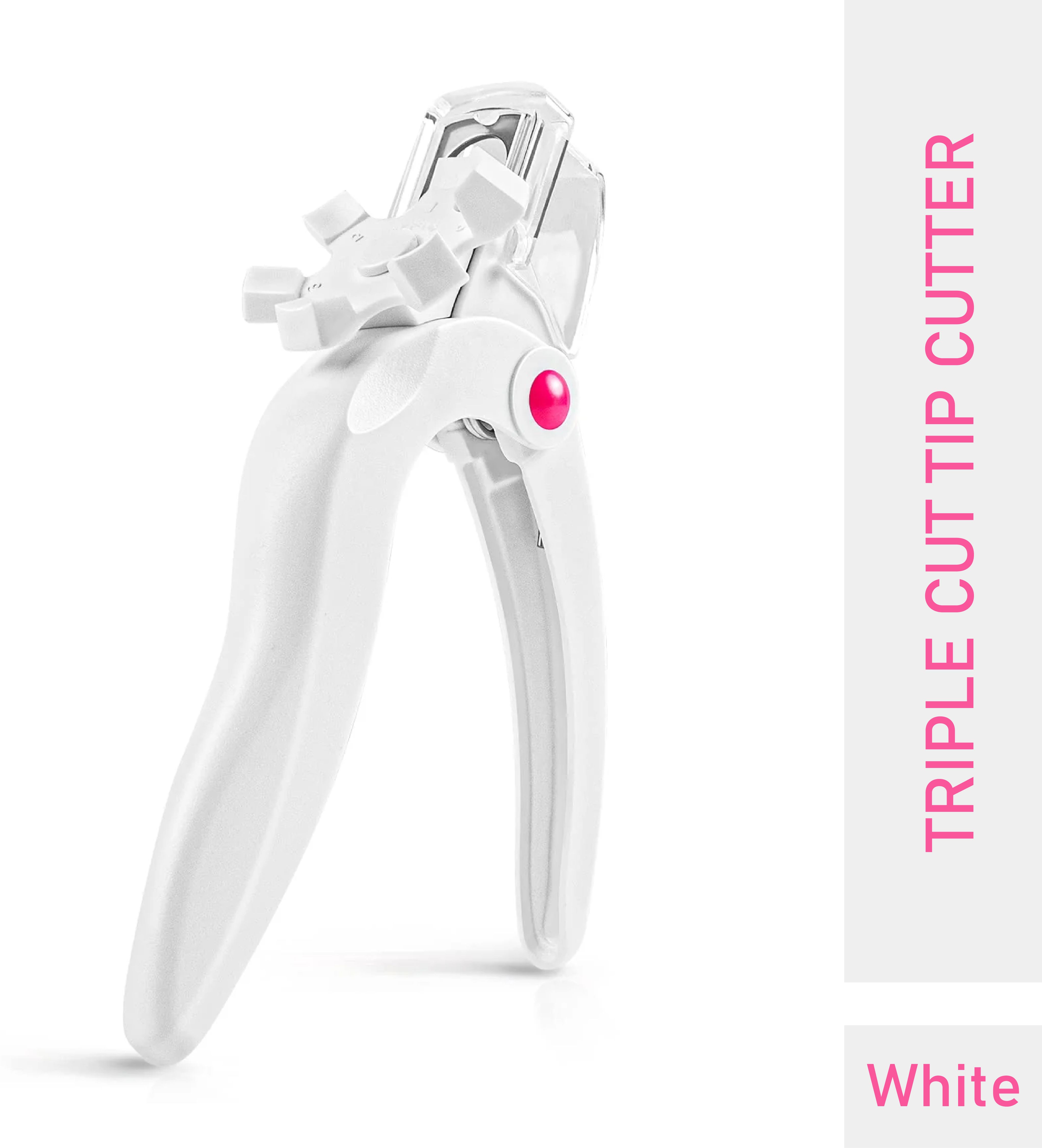 Nail Triple Cut Tip Cutter White-image-30