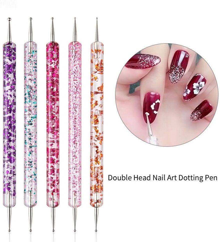 latixmat 5 NAIL ART DOTTING PENS FOR NAIL PAINT DESIGNS (MULTICOLOUR)-picture-2