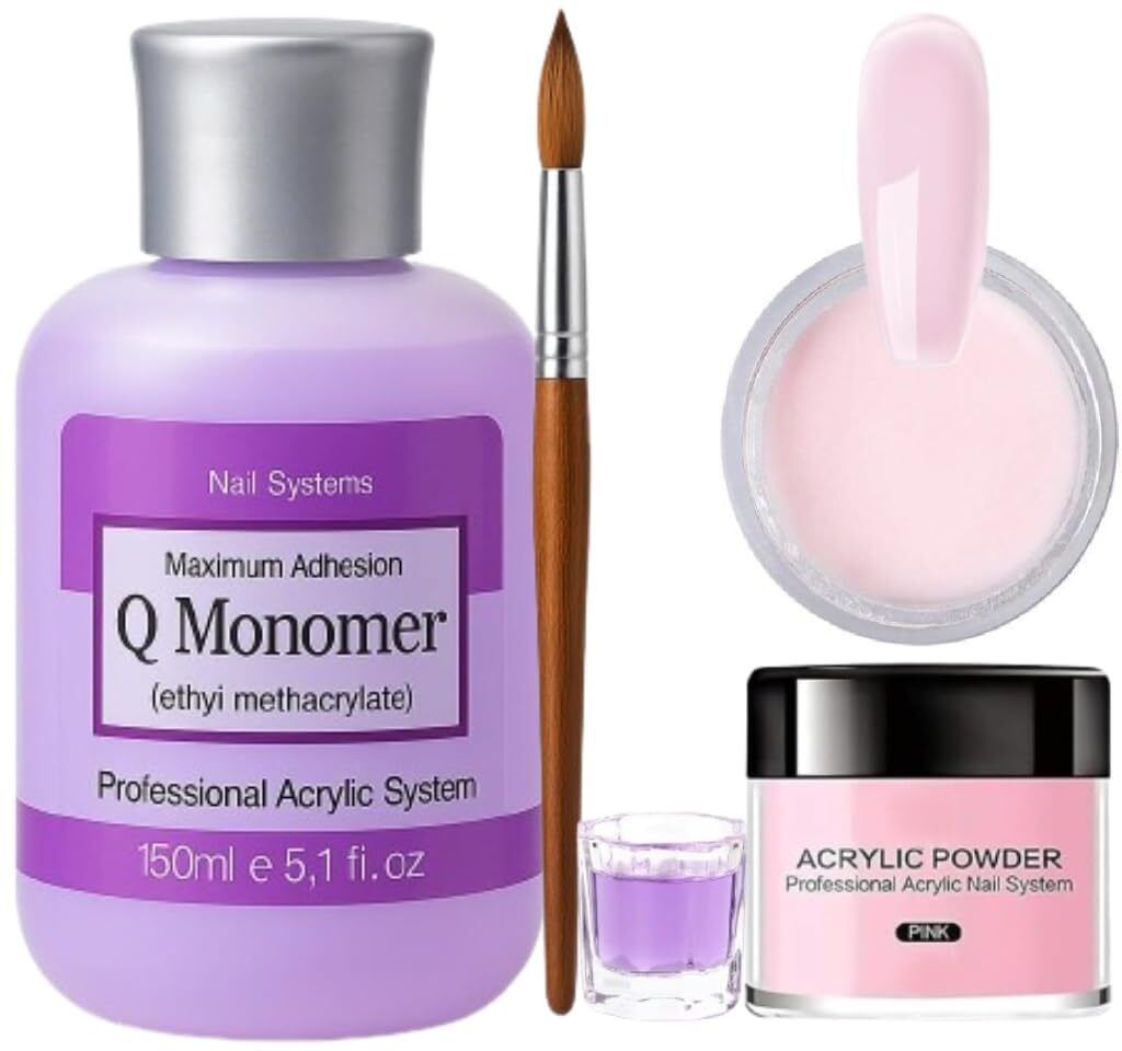 Acrylic Nail Kit, Monomer Set with Brush and Dapendish For Nail ExTENSION