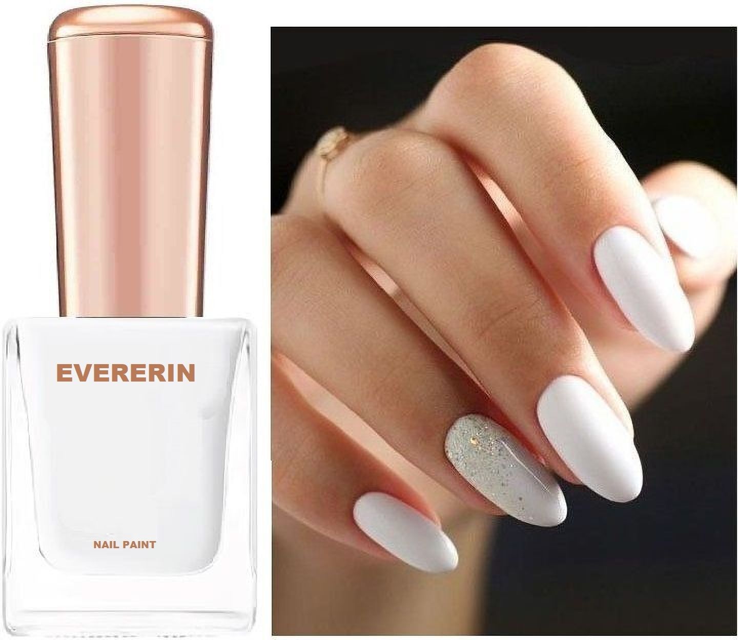 evererin White Nail Polish Long Lasting Quick Dry-picture-23