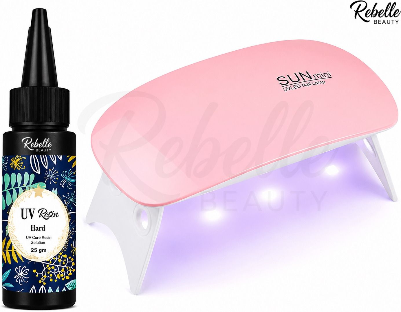 rebelle beauty UV Resin Hard 25g with Mini UV LED Lamp for Jewelry, Crafts & DIY-picture-18