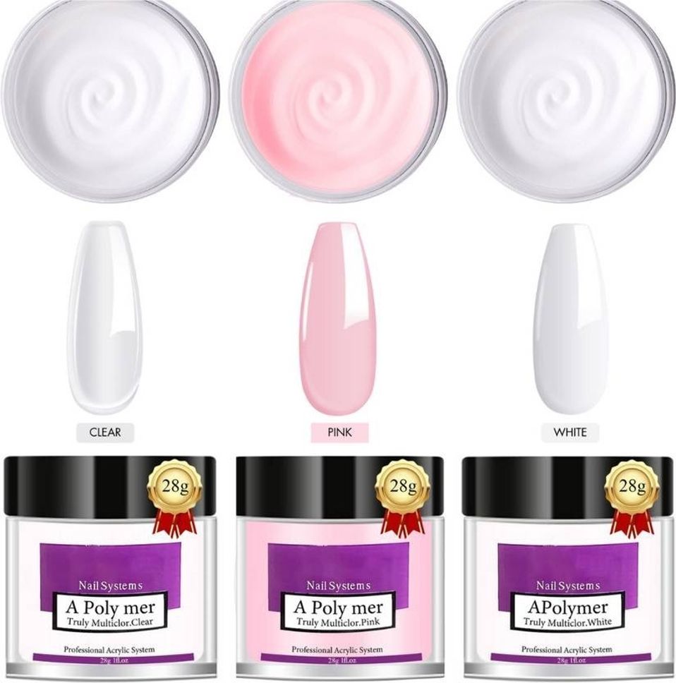 Acrylic Nail Powder, Colored Acrylic Powder for Acrylic Nail Extension Carving-image-37