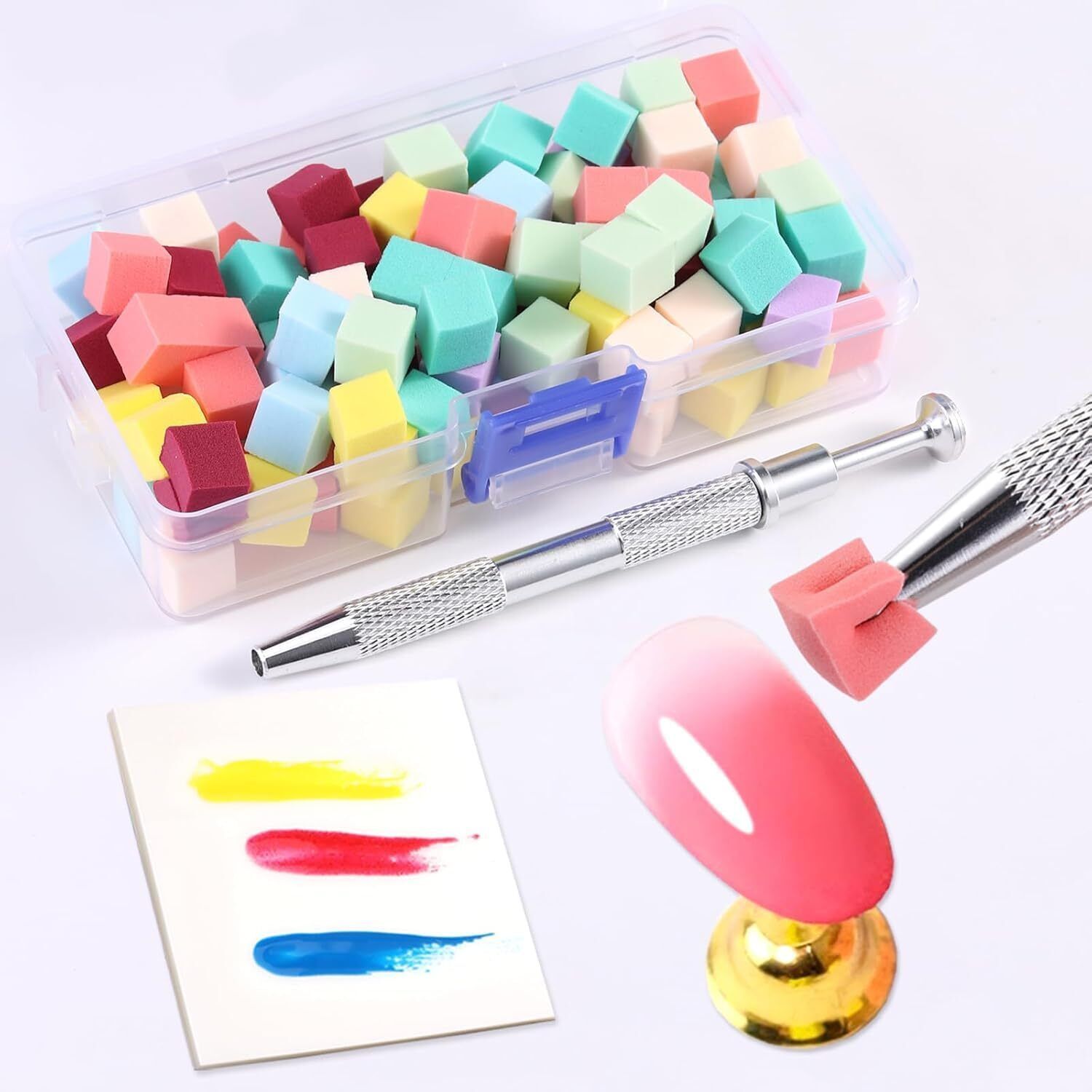 Nail Sponge 1 Metal Grabber with Mini Replaceable-image-4