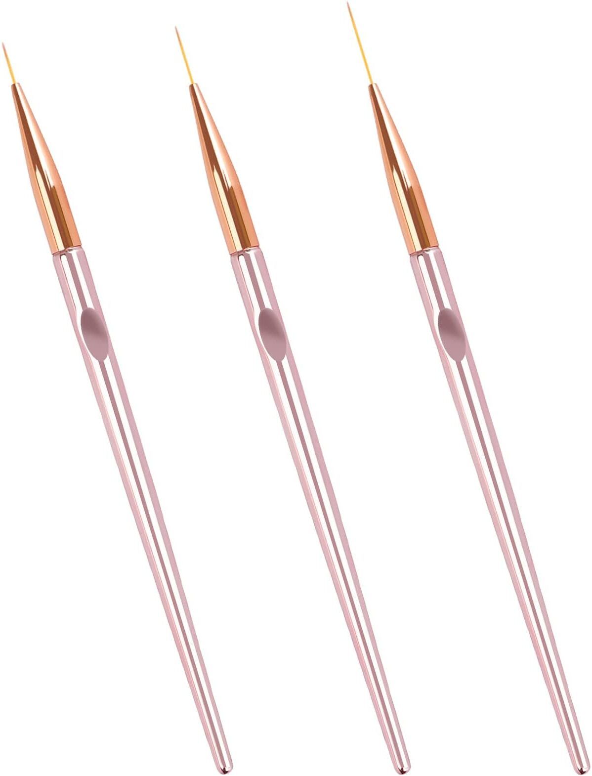 kira 3PCS Nail Liner Brush Nail Design Brushes Thin Nail Art Brush Liner Brush-picture-45