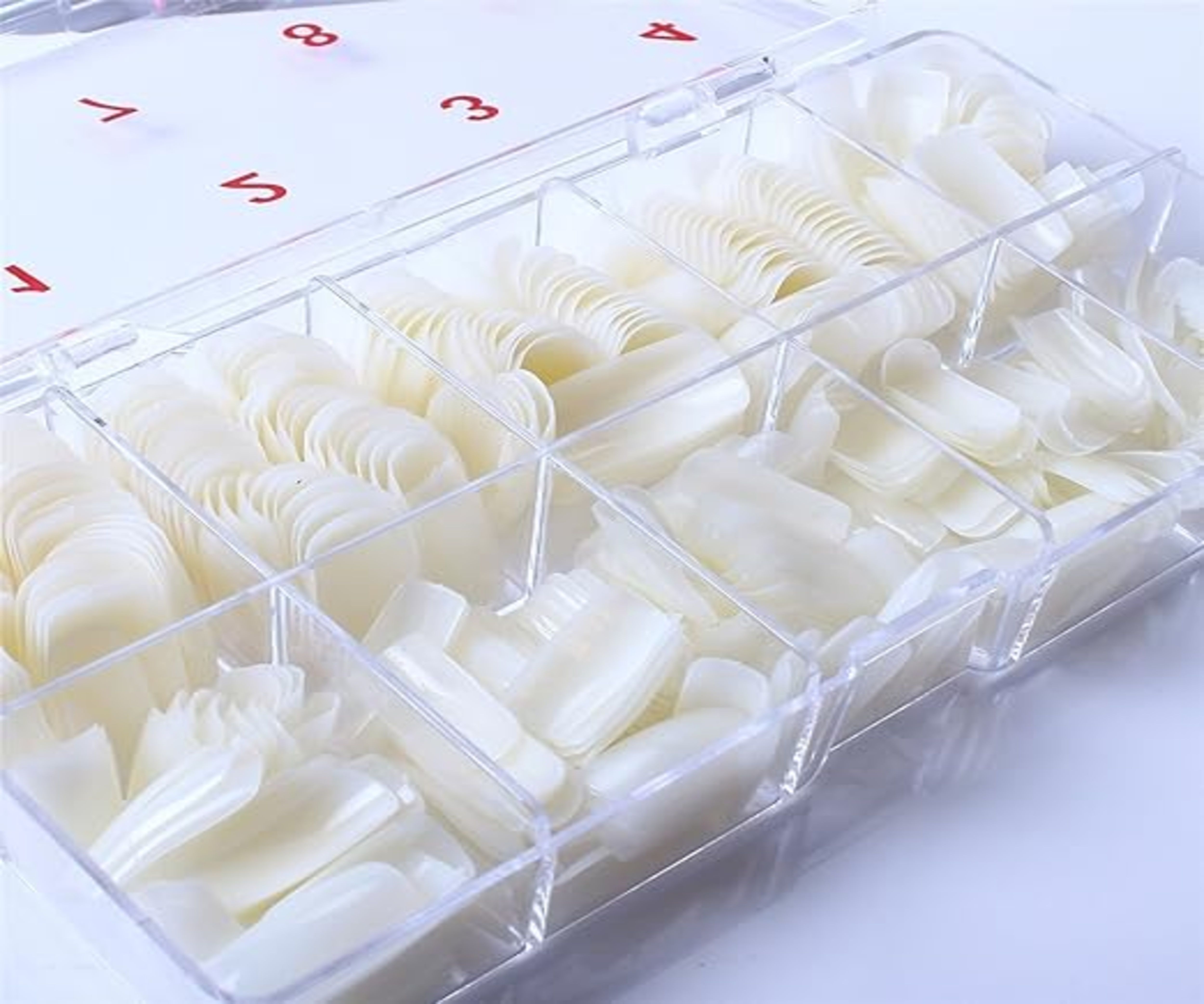 500Pcs Natural False Nails Tips Lady Acrylic Artificial-image-33