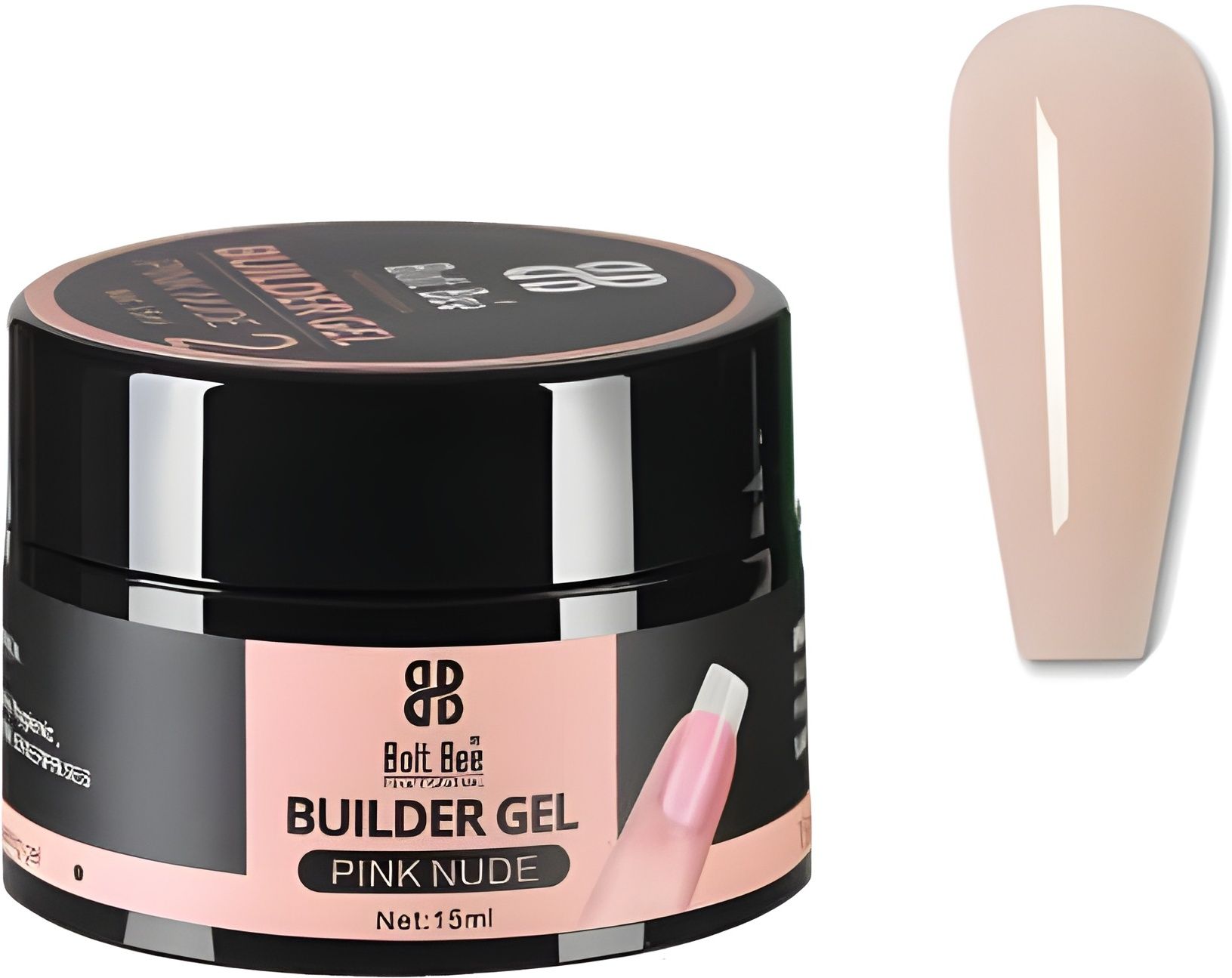 Solid Builder Gel for Nails - Nude 3D Non-Stick, Hard Gel for Carving Patterns.-image-49