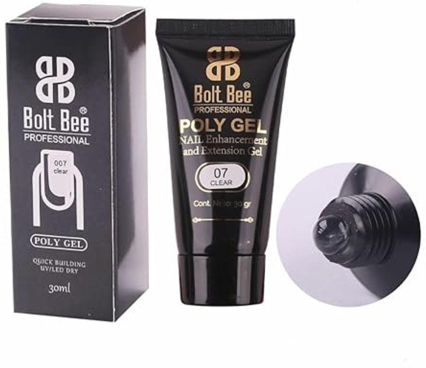 bolt bee Polygel tubes Polygel For Nails Extensions Finger nail SHADE (CLEAR)-picture-45