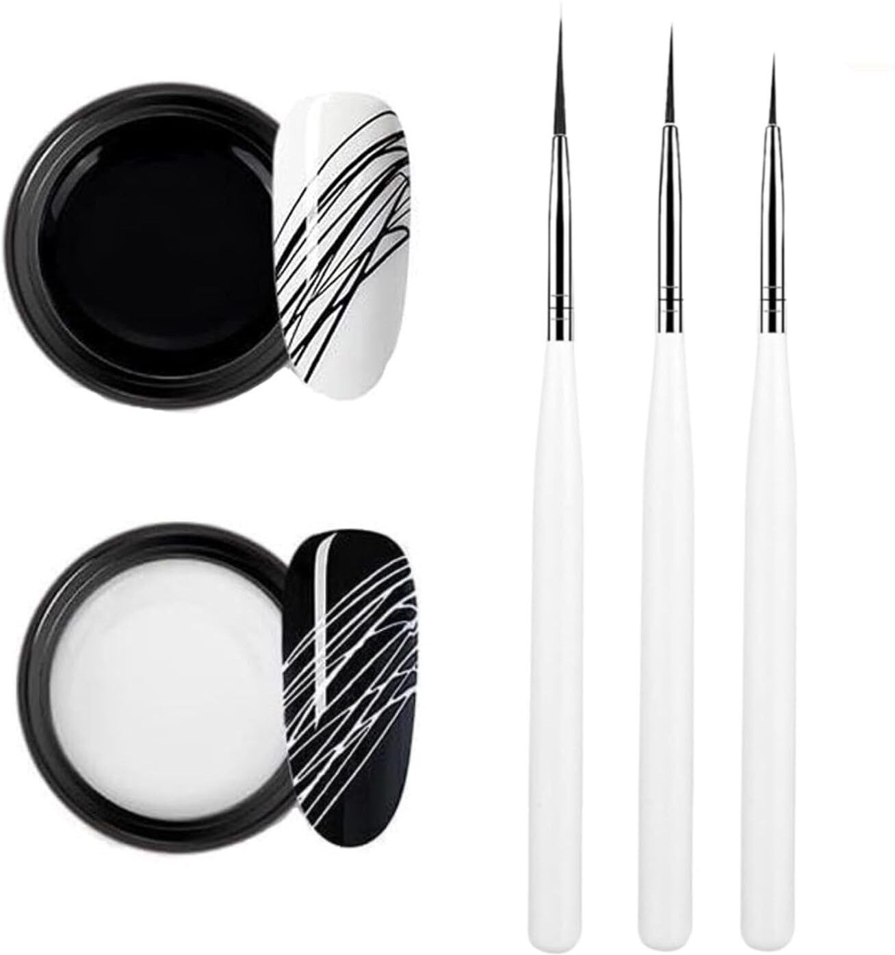 Spider Gel, New Upgraded Matrices with 3pcs Nail Art Brushes,