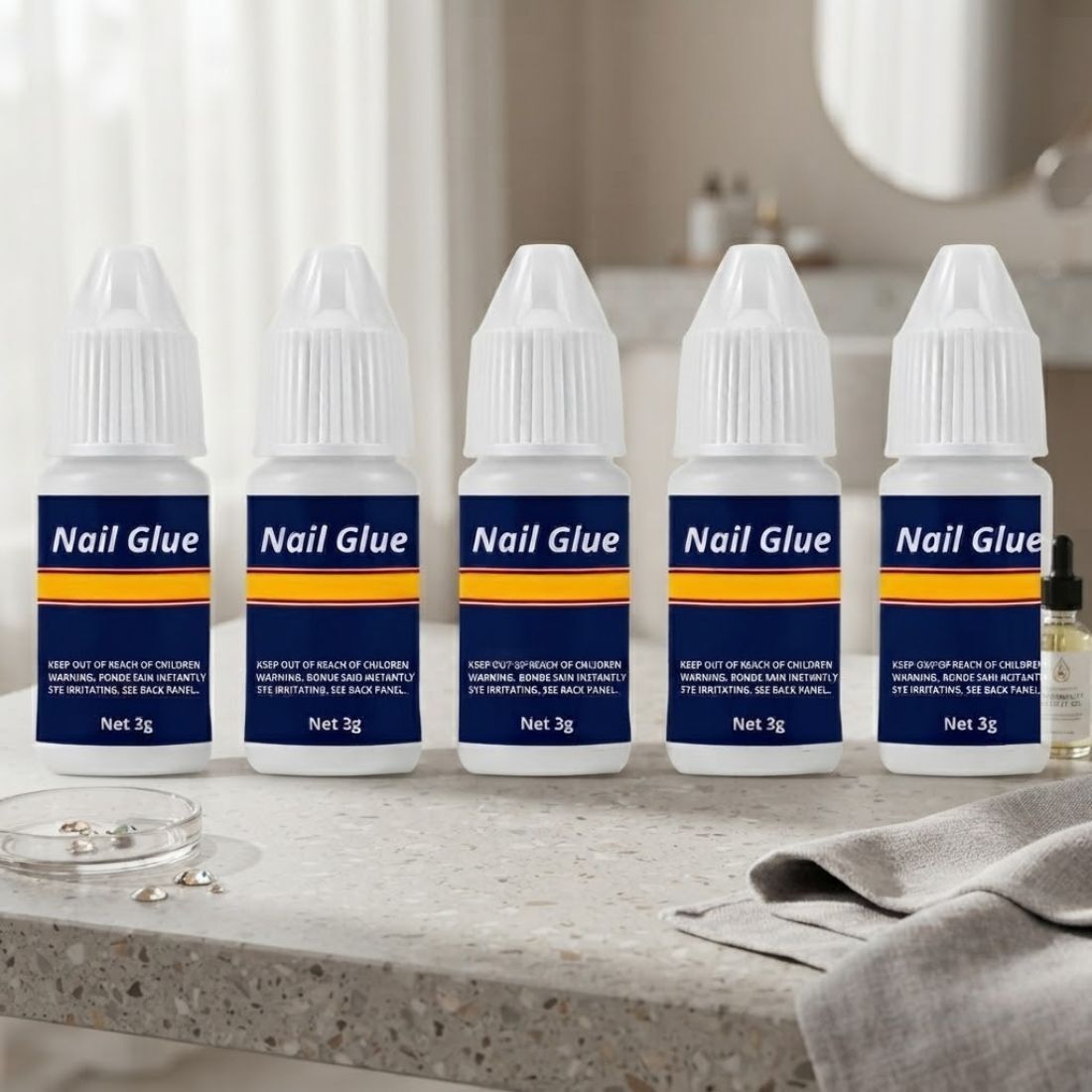 Strong Hold Nail Glue | Nail Art Adhesive | Easy to Apply-image-5
