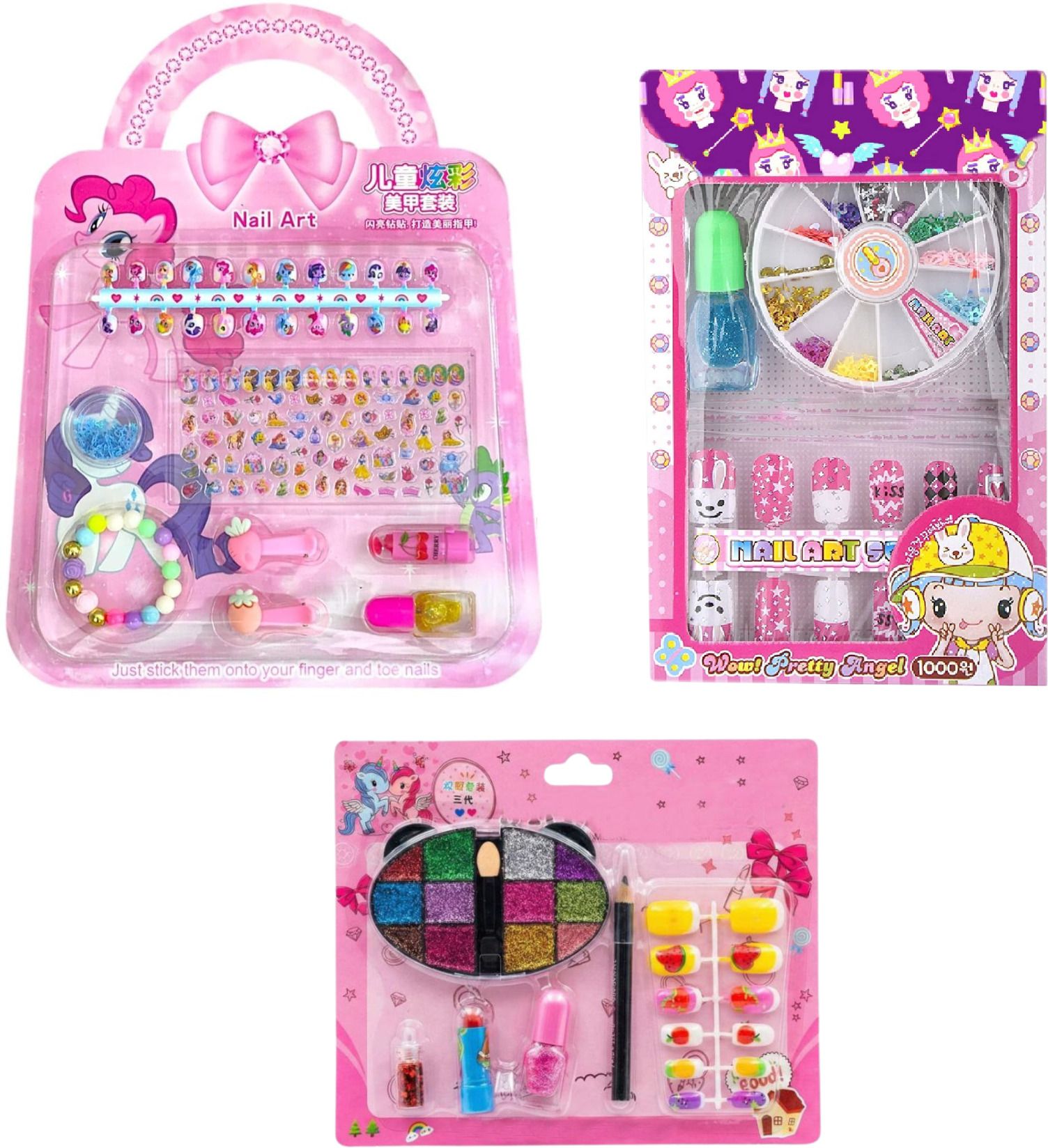 Kids Makeup & Nail Art Beauty Combo Set Pack of 3 | Pretend Play Cosmetic-image-25