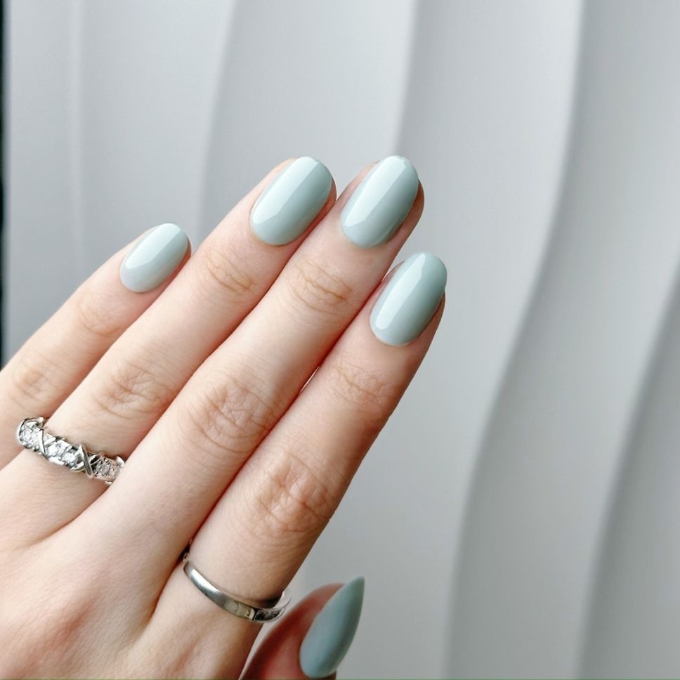 24 Stick on Nails Fake Nail Set Long Lasting, Quick Fix-image-47