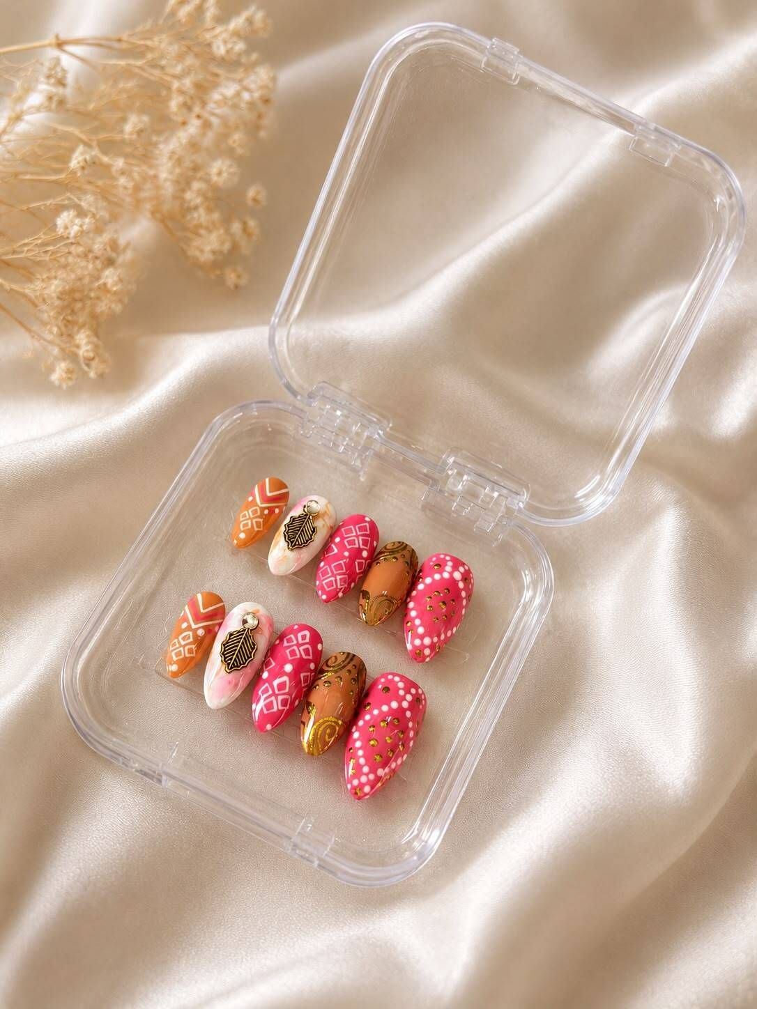 jyanshub Navratri press on nails-picture-1