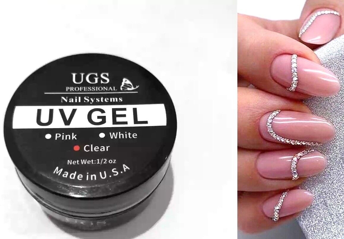 Trending Self Adhesive Rhinestone Tape with Clear Nail Builder Gel Nail art