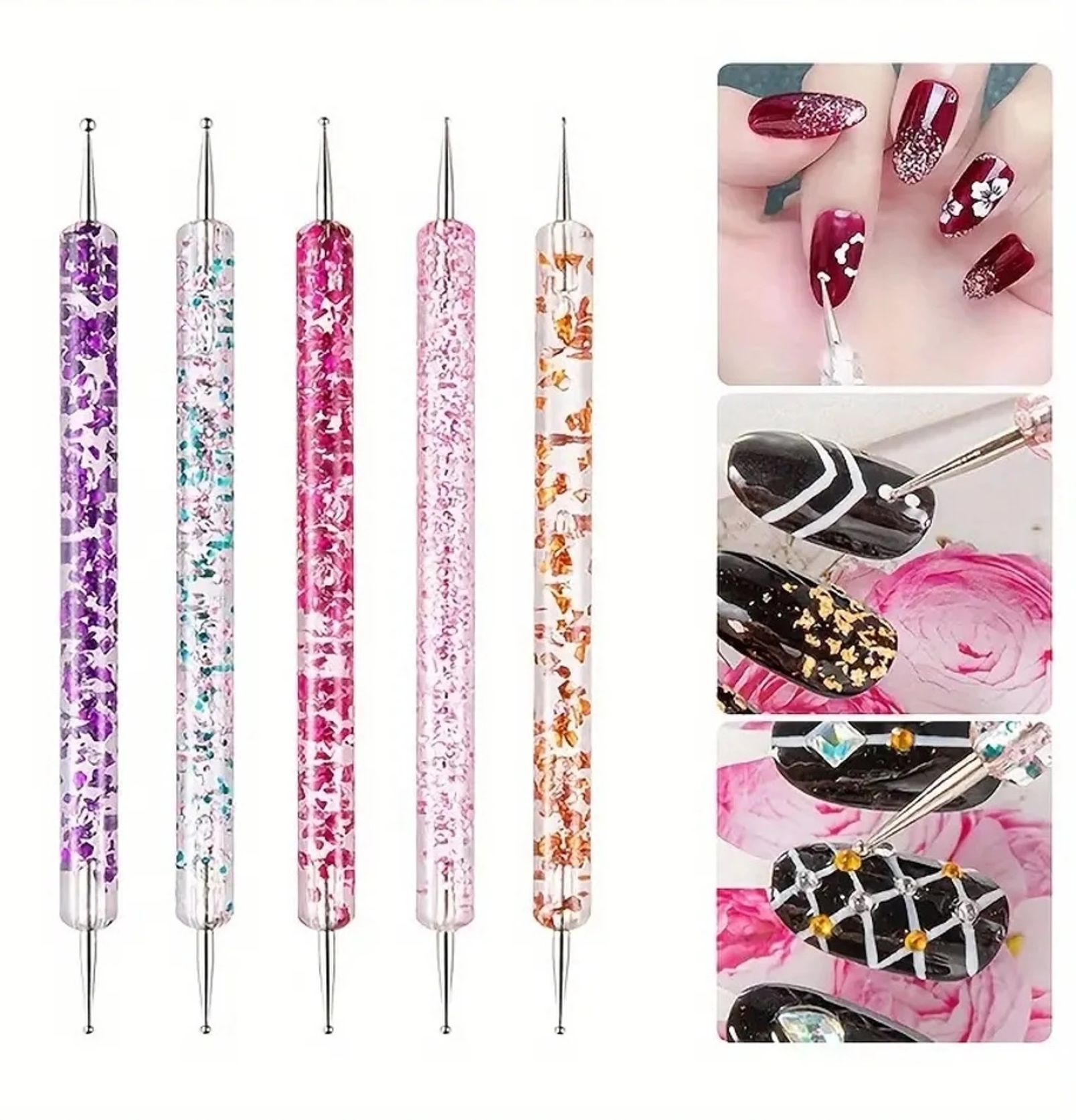 gabbu 5 Nail Pen and Marbleizing Tool 2 SidedArt Dotting-picture-34