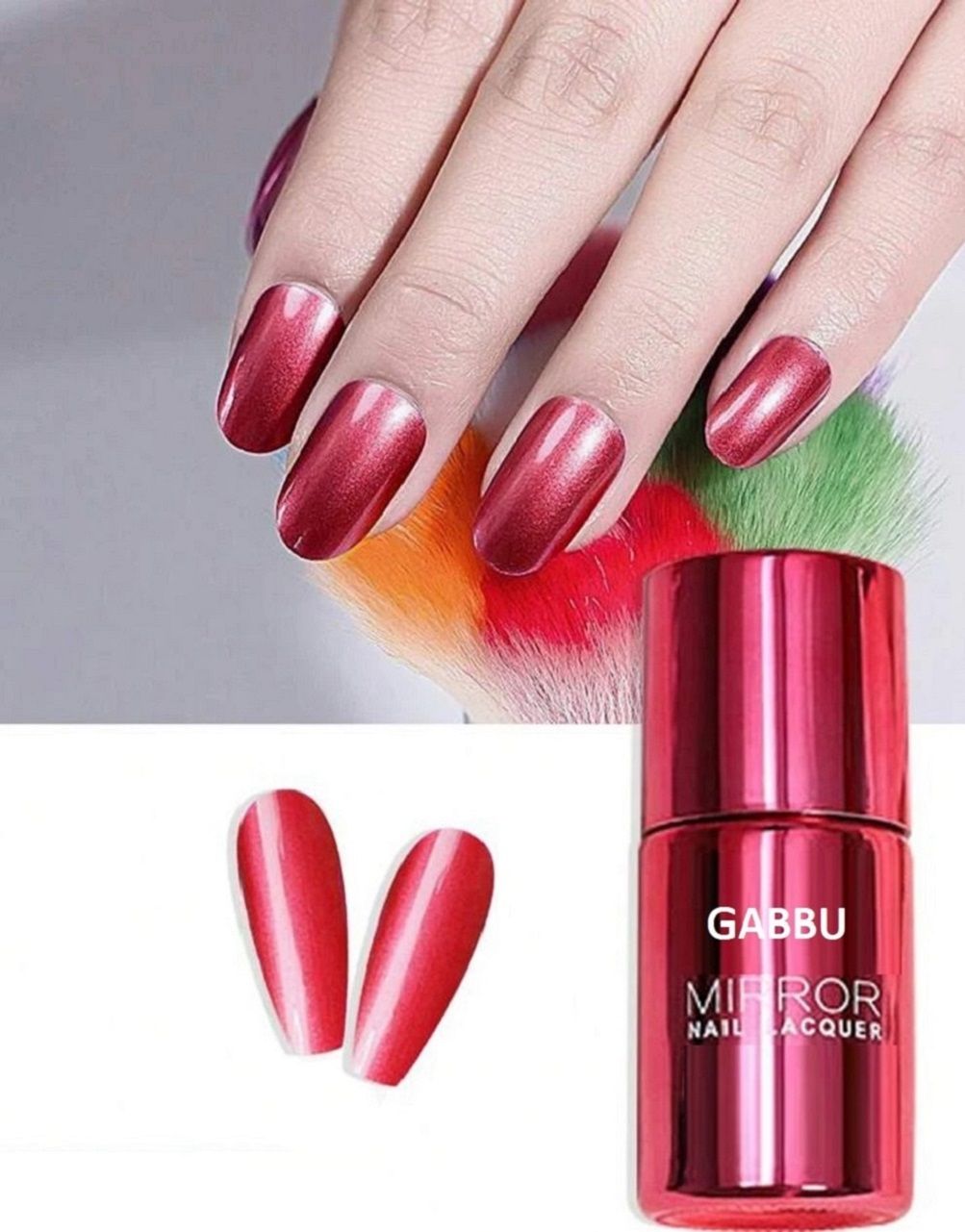 gabbu Nail Polish Metallic Finish-Nail Paint Quick Drying Long-Lasting,-picture-40