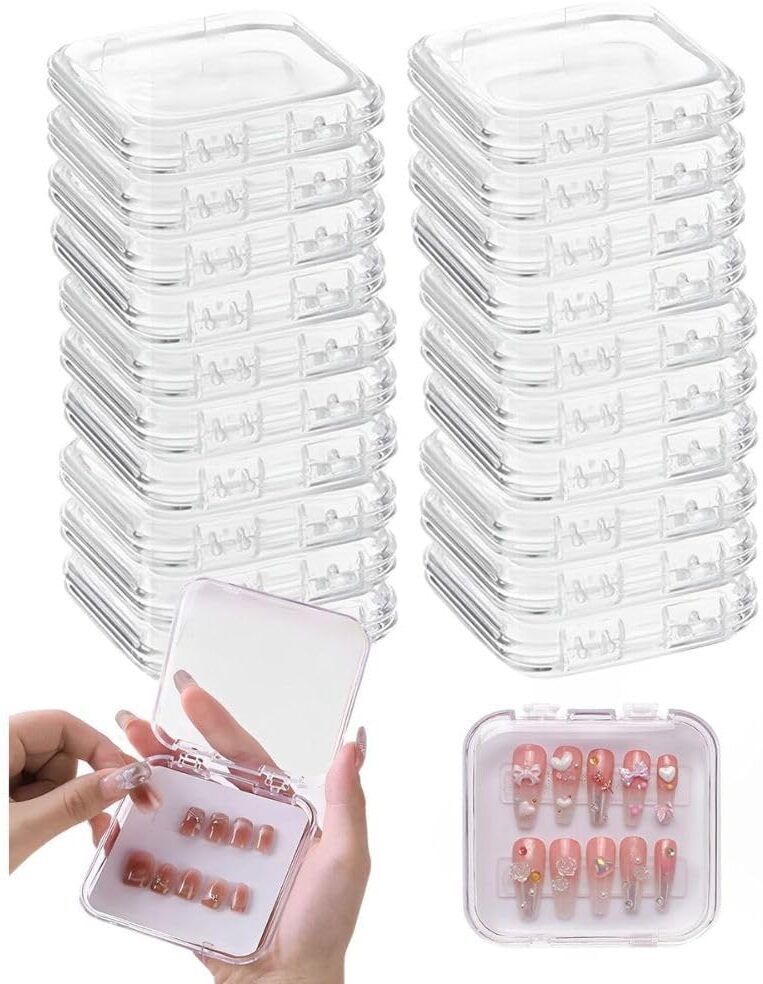 Transparent Nail Storage Box Pack of 10-image-41