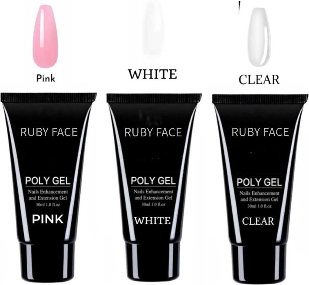 ruby face 30 ML Polygel 3 pcs combo tubes Polygel For Nails Extensions Finger-picture-14