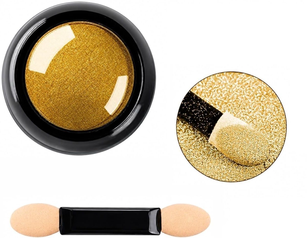 cypat Holographic Nail Powder for Nails Golden Unicorn Mirror Effect Glitter H-picture-6