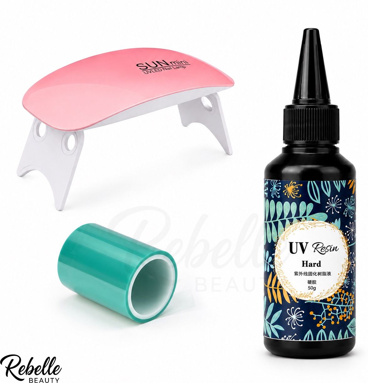50gm UV Resin Kit with Mini UV Lamp & Transfer Film for DIY Resin Crafts-image-19