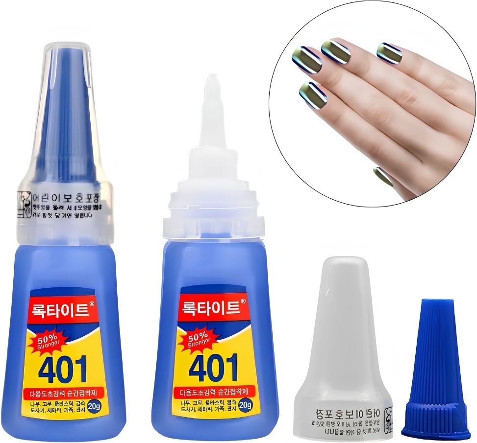 Nail Glue 401 Super Strong Rapid Fix For Quick Instant Nail Art-image-19