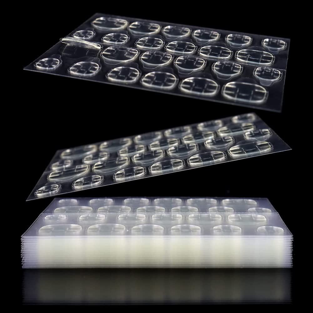 12 Sheets (288 pcs) Double-side Nail Glue Sticker, Jelly Gel Tape Adhesive Tabs-image-35
