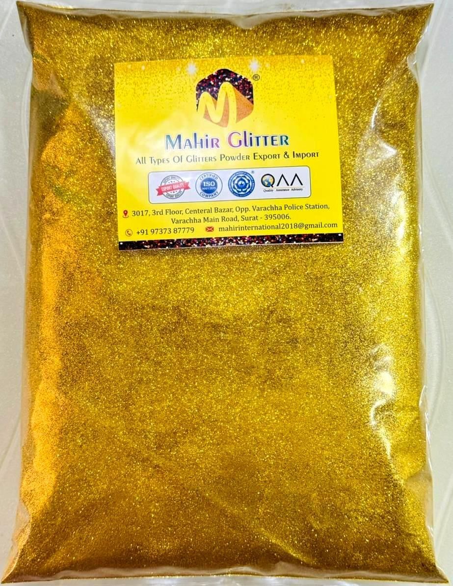 Mahir Supreme Golden Glitter for Home Decor & Art and Craft (1 kg pack)