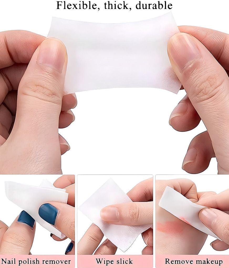 Nail Wipes Pads 1000 Pieces with Dispenser Bottle-image-12