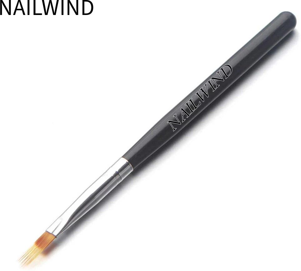 Black Nail Ombre Brush Gradient Painting Pens Brushes