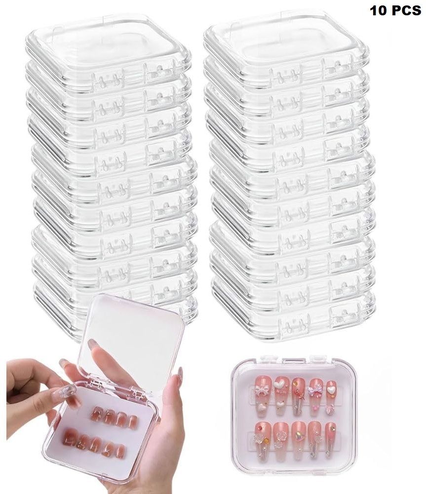 wexsa Transparent Nail Storage Box – Pack of 10 7-picture-17
