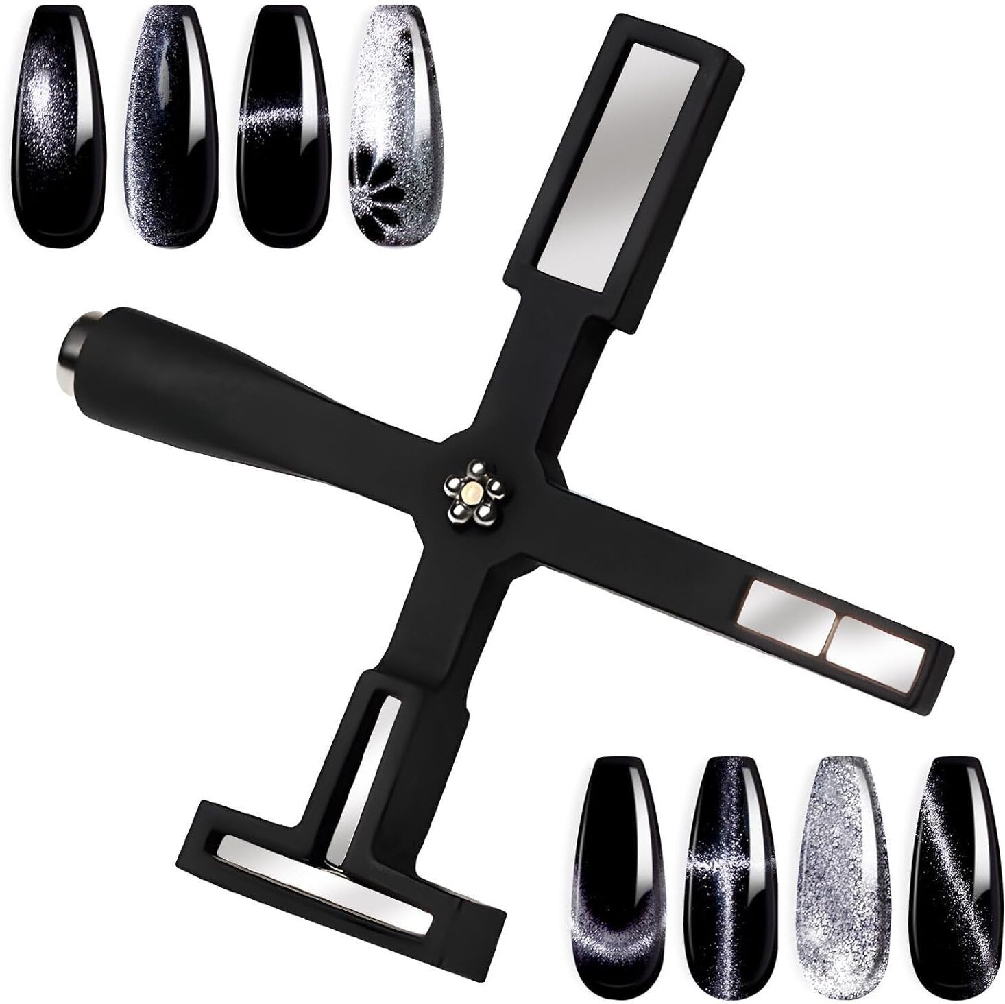 5 in 1 Cat Eye Magnet for Gel Nail Polish Magnetic Nail Tool 3D Cateye Nail Gel