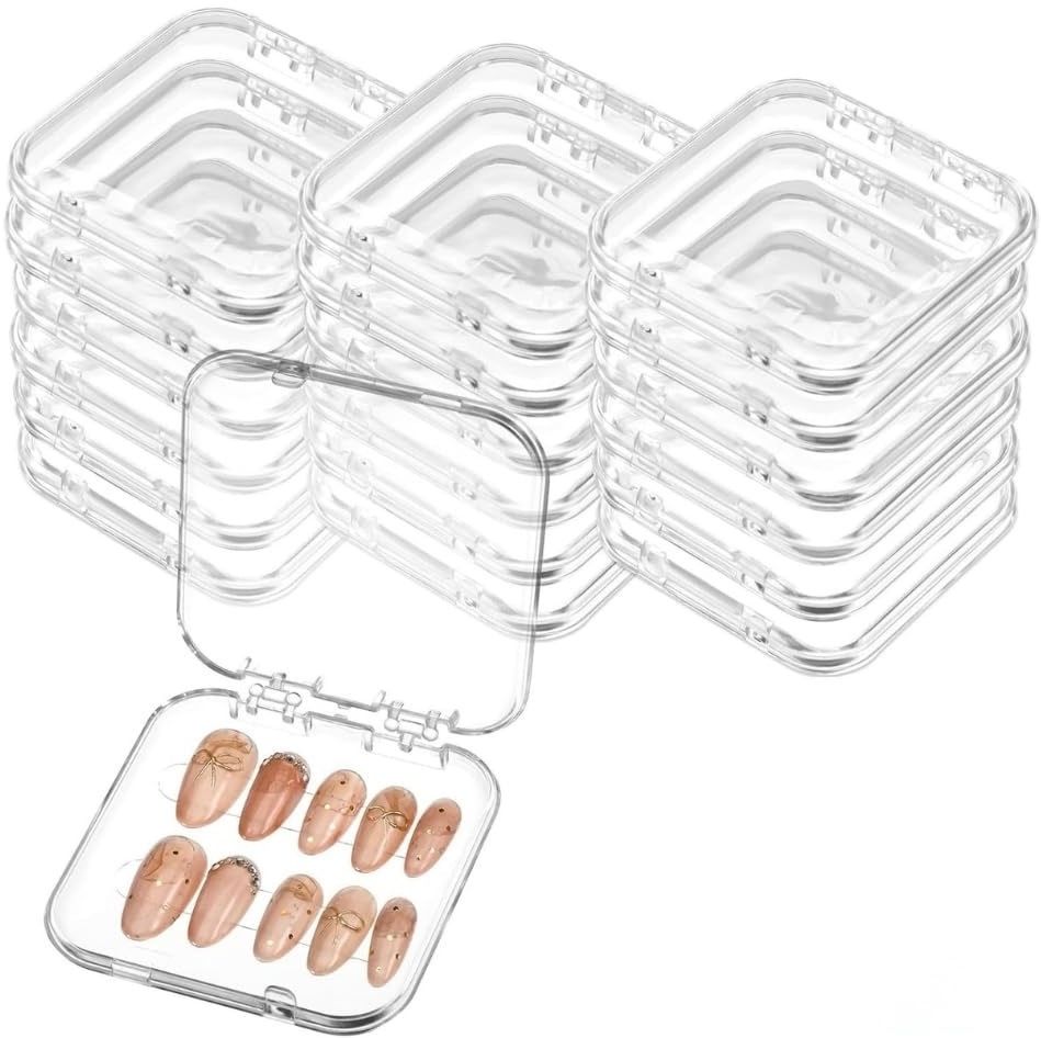 10pcs Press On Nail Storage Box Press On Nail Packaging Fake Nail Storage Case-image-30