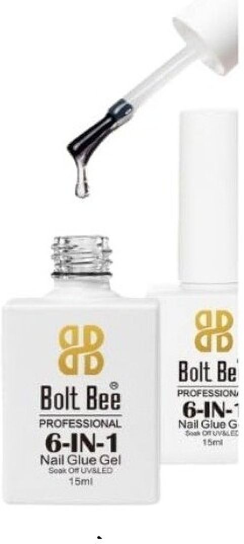 6-in-1 Nail Glue 15ml UV/LED Soak Off Base Coat & Nail Adhesive Gel-image-22