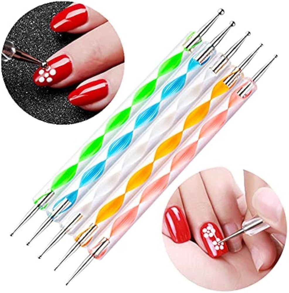 latixmat 5 NAIL ART DOTTING PENS FOR NAIL PAINT DESIGNS/5pc/-picture-3