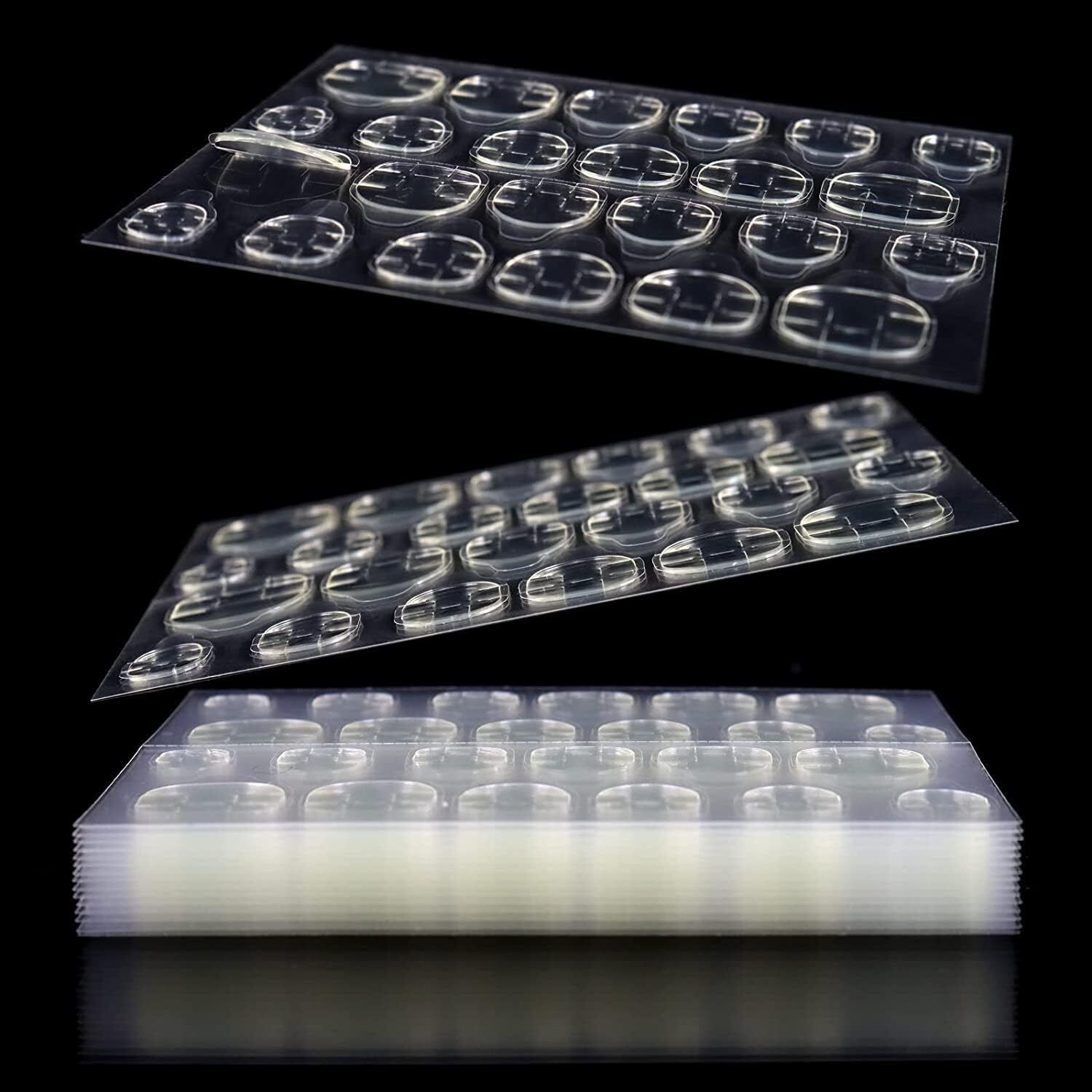 6 Sheets (144 pcs) Double-side Nail Glue Sticker, Jelly Gel Tape Adhesive Tabs-image-34