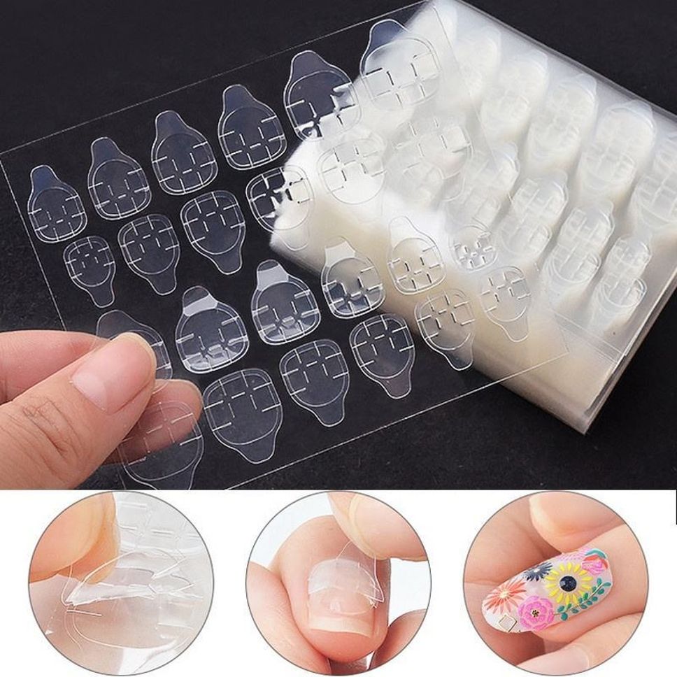 12 Sheets (288 pcs) Double-side Nail Glue Sticker, Jelly Gel Tape Adhesive Tabs-image-33