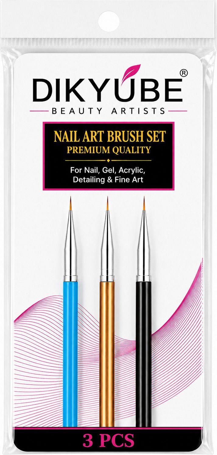 Nail Art Brush 3pcs multicolour-image-25