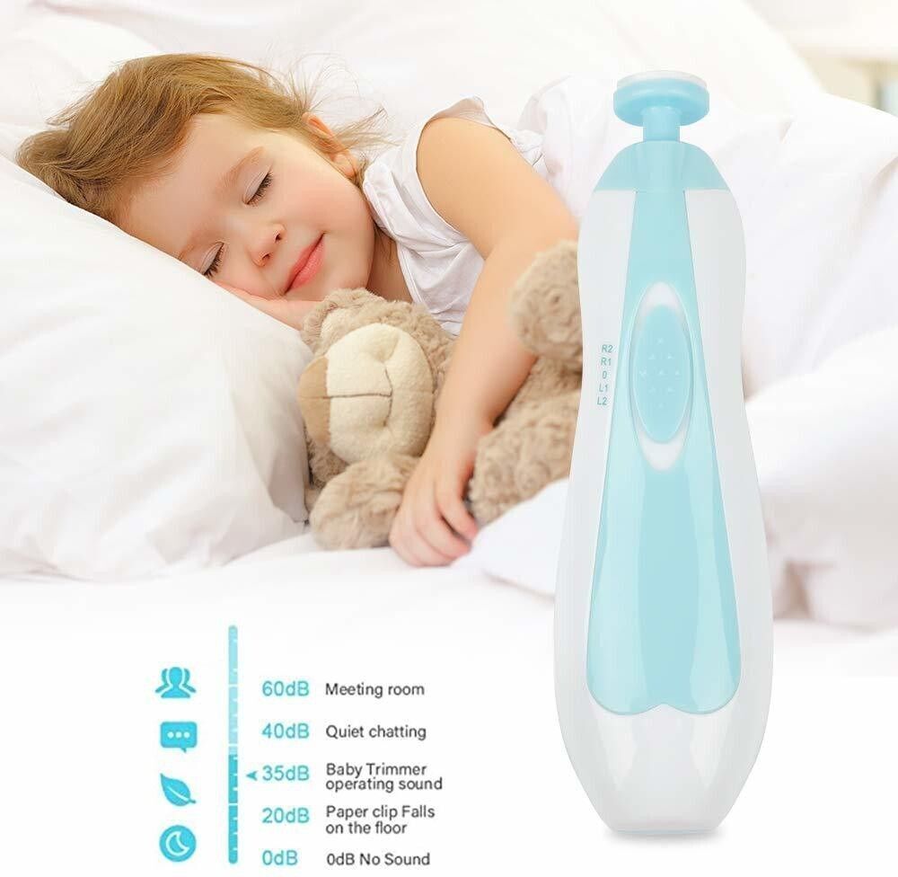 Baby Nail Trimmer Electric Baby Nail Clipper?Baby Nail File with LED Light-Pink-image-40