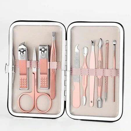 variyaenterprise28 Manicure Pedicure Kit Stainless Steel Nail Scissors Grooming Kit-picture-12