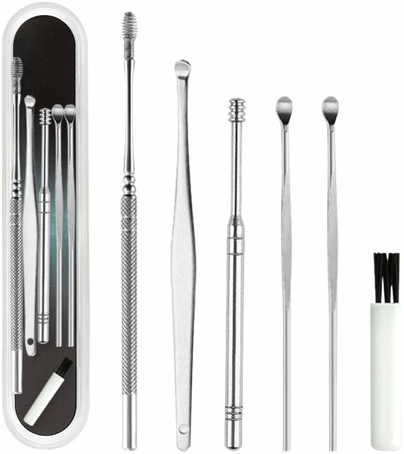 6 Pcs Ear Cleaning Tools with Aluminum Tube-image-33