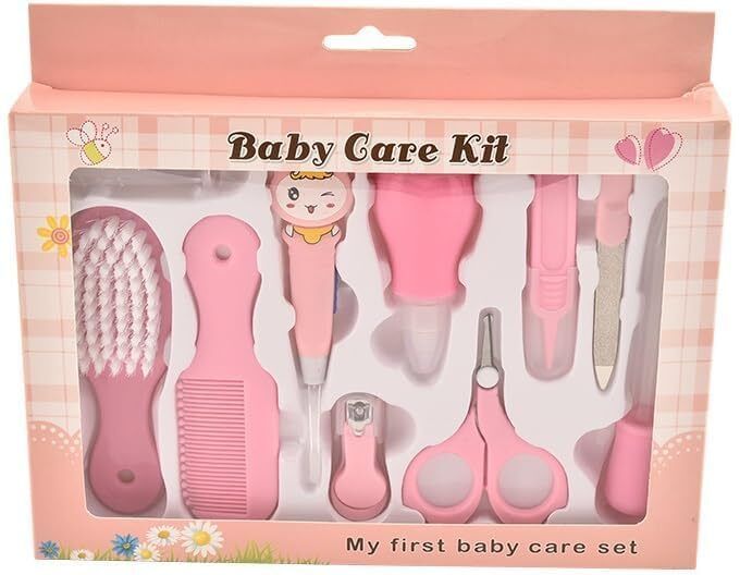 storkify Baby Care Kit Set | Baby Grooming Care Kit with Comb, Nail Clipper Baby Shopping Cart Cover-picture-0