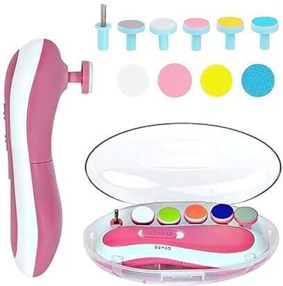credebs New Baby Nail File Electric,Baby Nail Trimmer Heads Safe (Pink6)-picture-26